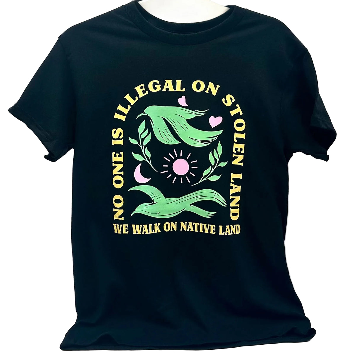 No One is Illegal on Stolen Land T-shirt