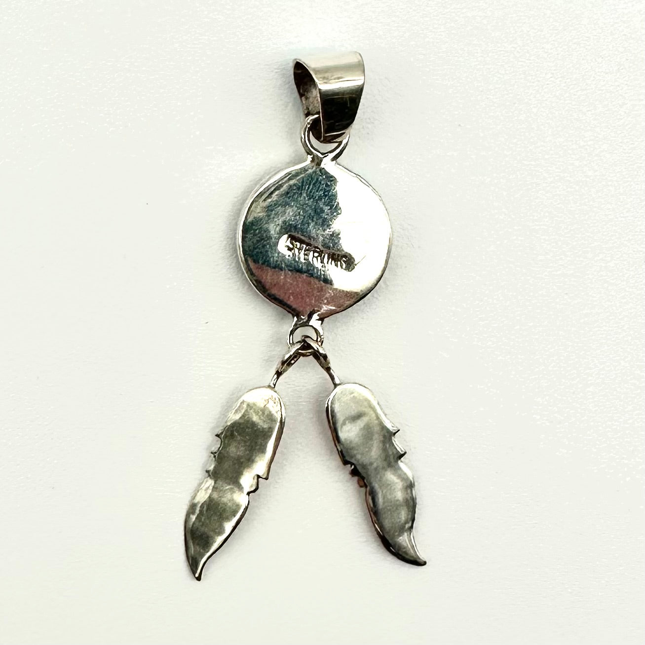 Turquoise Feather Pendant