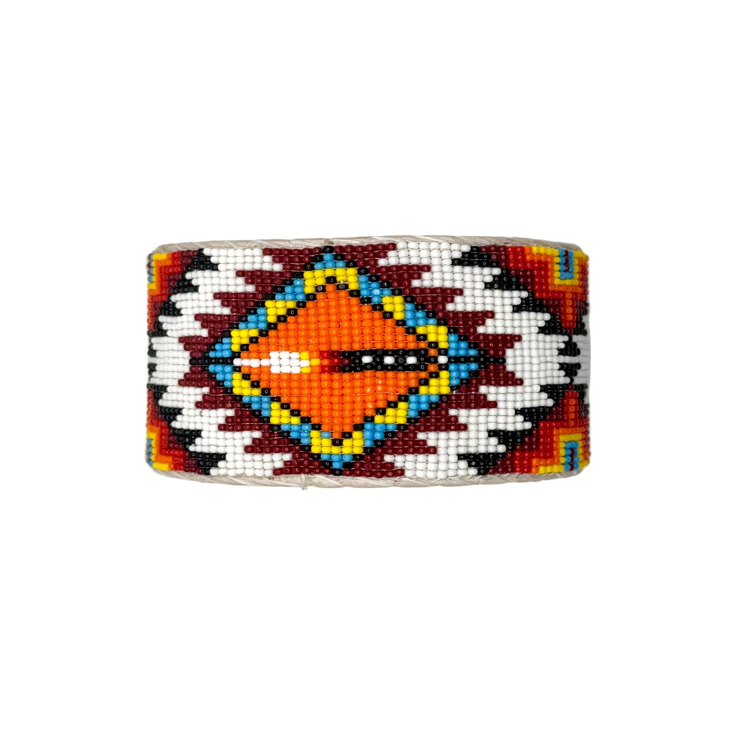 Handmade Feather Beaded Cuff