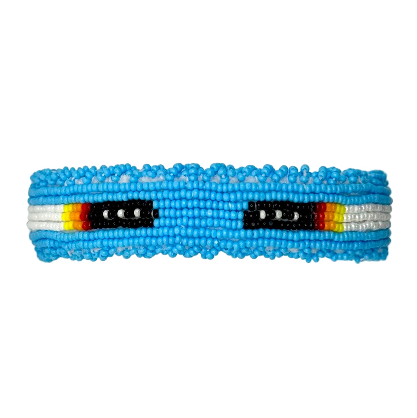 Handmade Beaded Feather Cuff