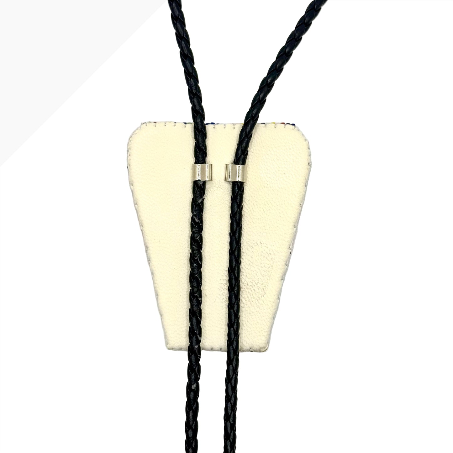 Beaded Rainbow Diamond Bolo Tie