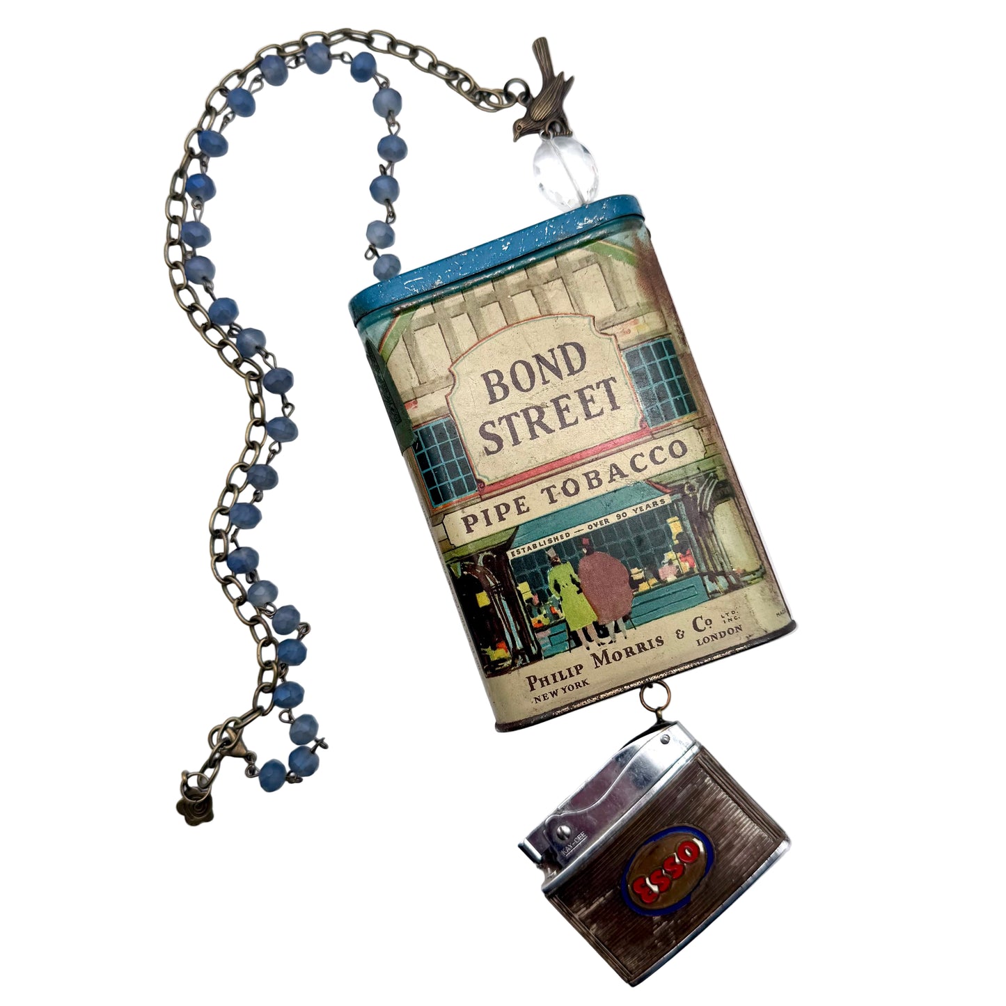Gina's Originals Tobacco Tin & Lighter Necklaces