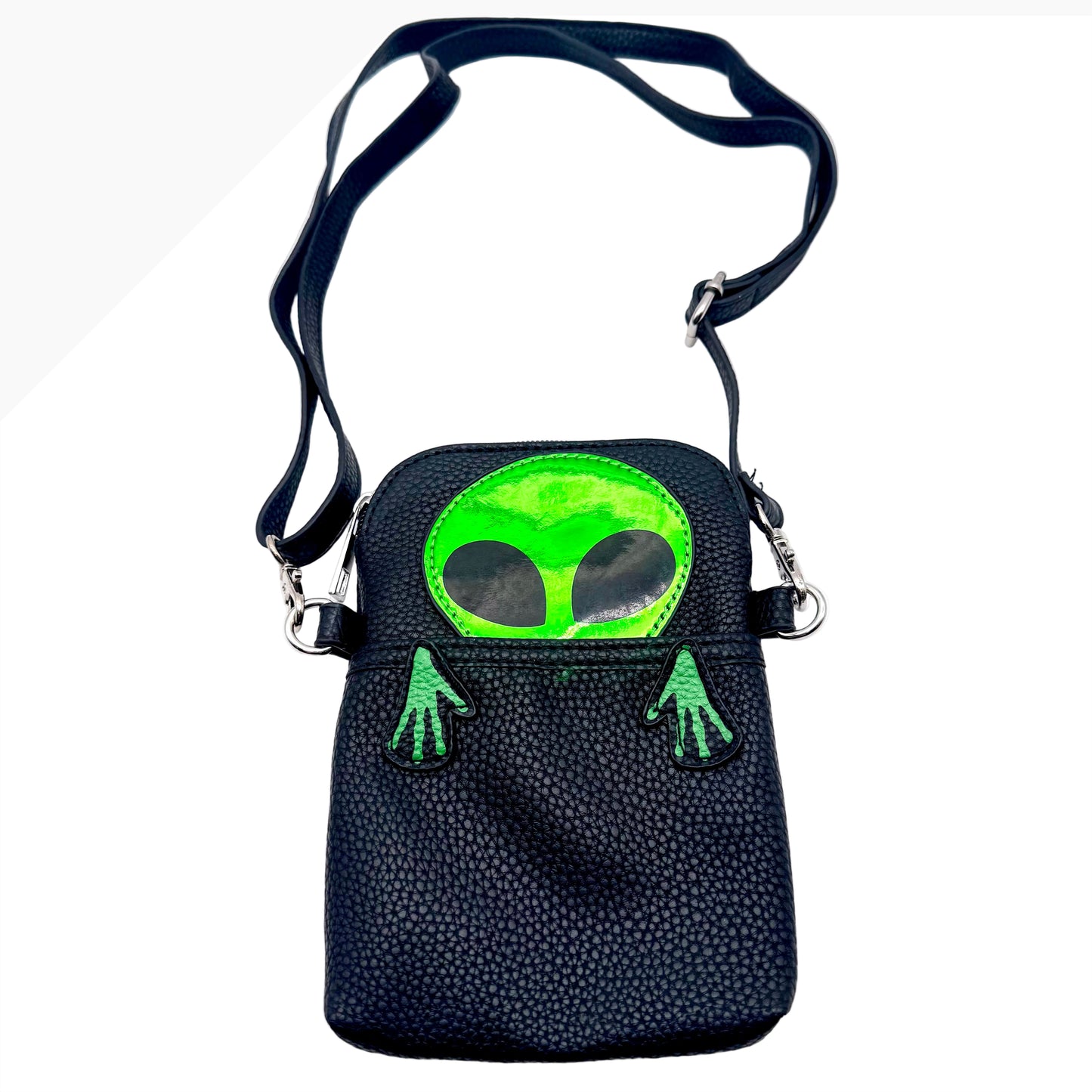 Peeking Alien Crossbody Bag