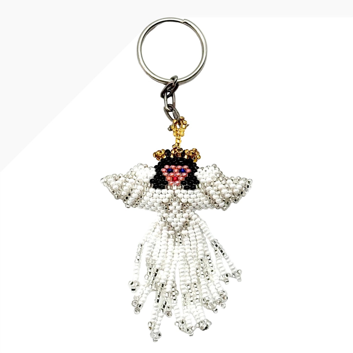 Beaded Angel Keychain