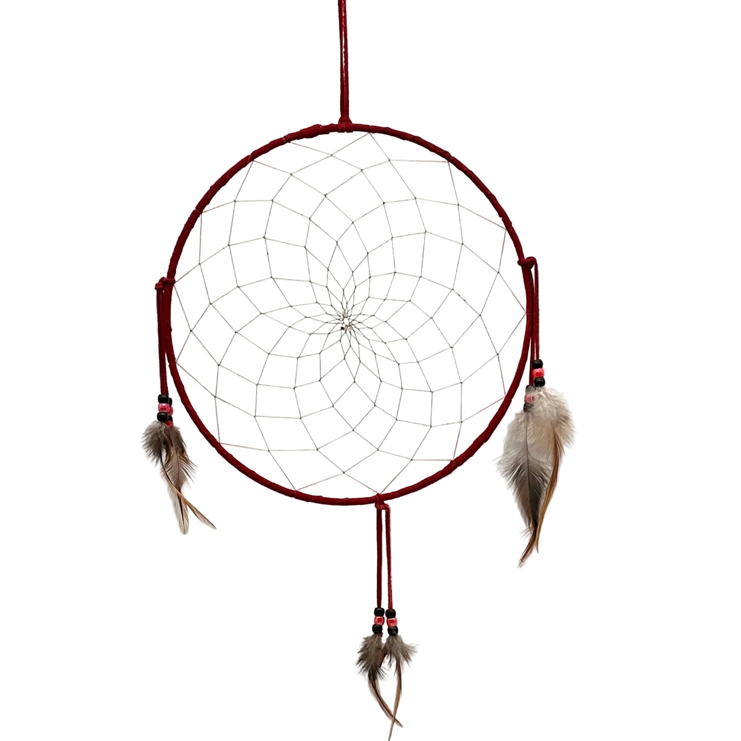 Red hanging dreamcatcher