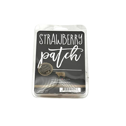 Packaged product with 'Strawberry Patch' label on a white background