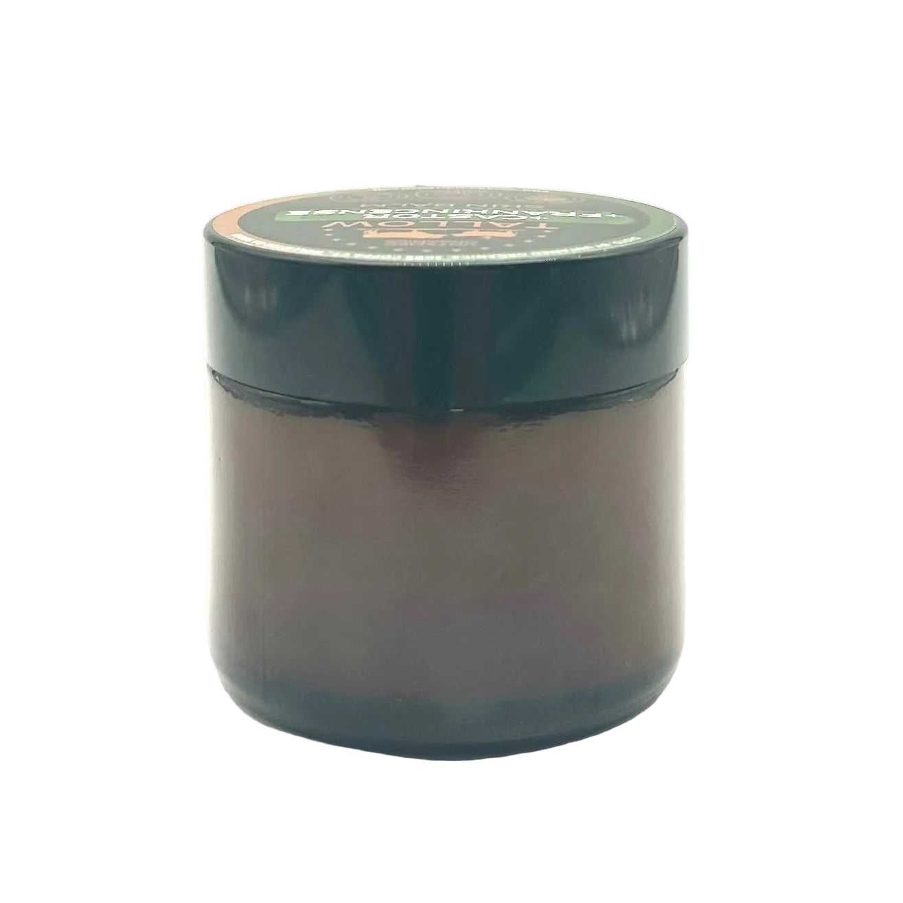 Dark gray jar with a lid on a white background