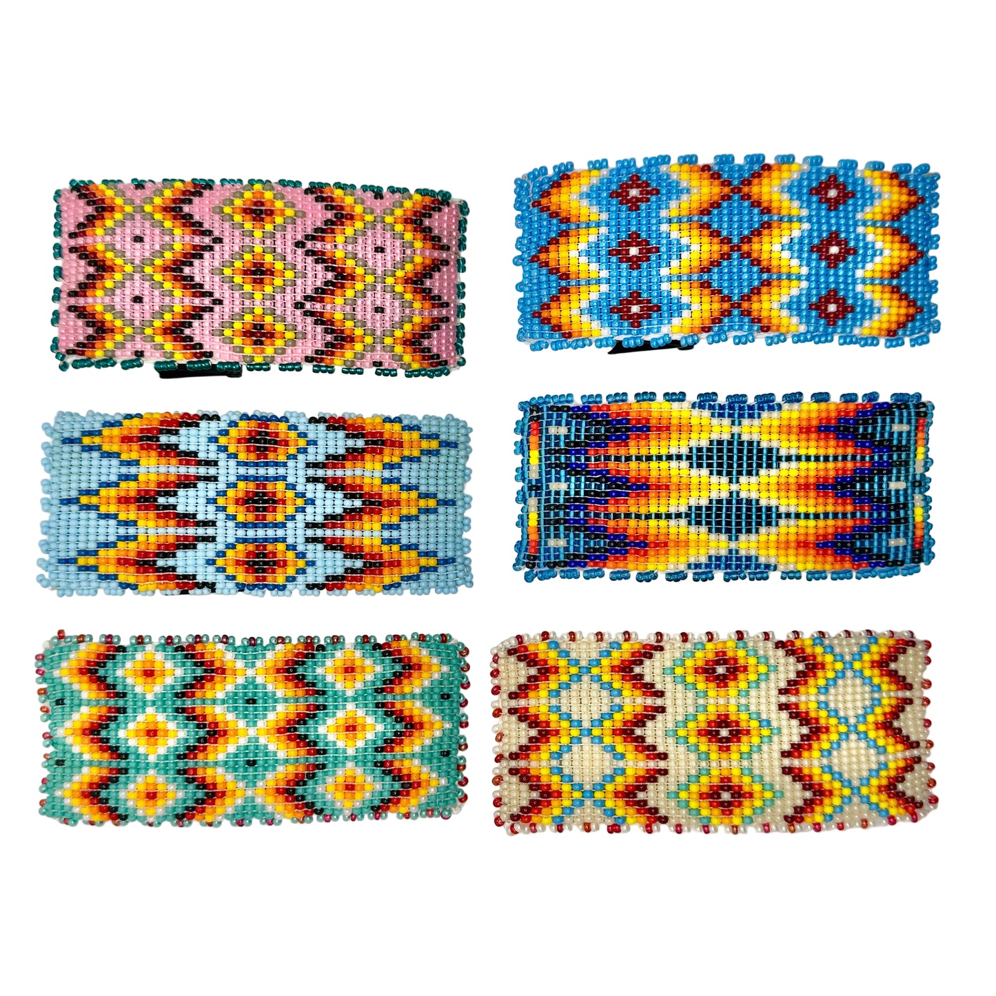 Handmade 11º Beaded Barrette