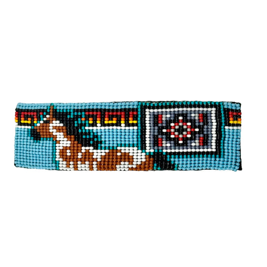 Handmade Beaded Horse Barrette