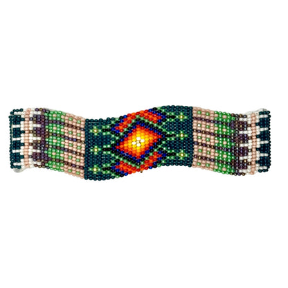 Handmade Wavy Beaded Barrette