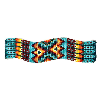 Handmade Wavy Beaded Barrette