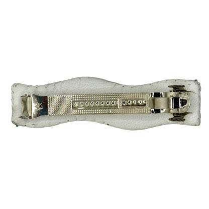 Handmade Wavy Beaded Barrette
