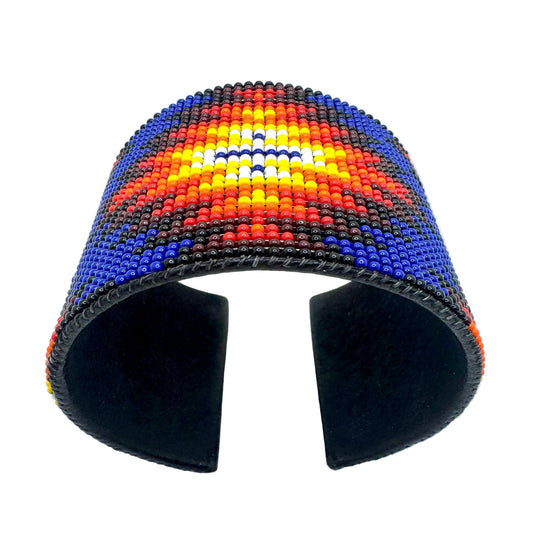 Handmade Wide Fire Color Cuff