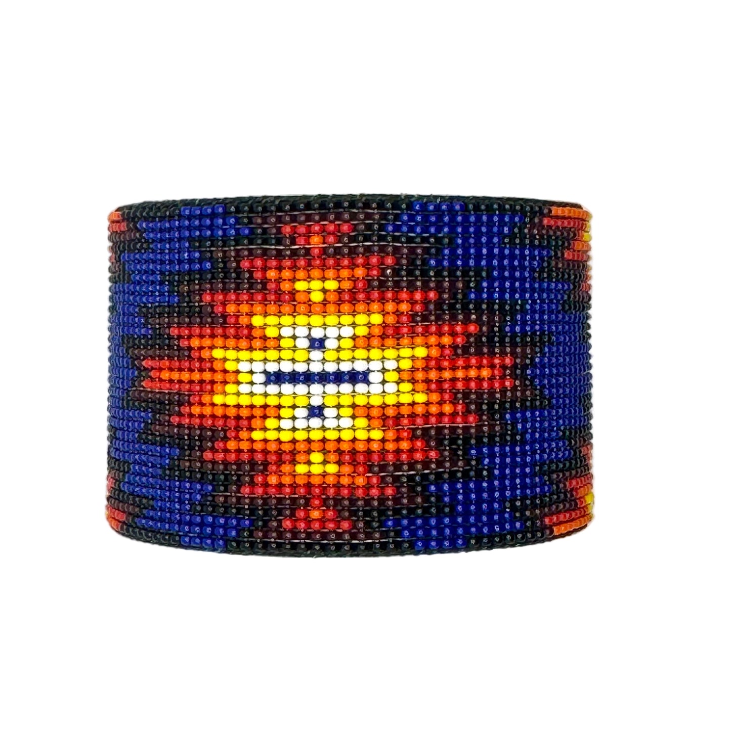 Handmade Wide Fire Color Cuff