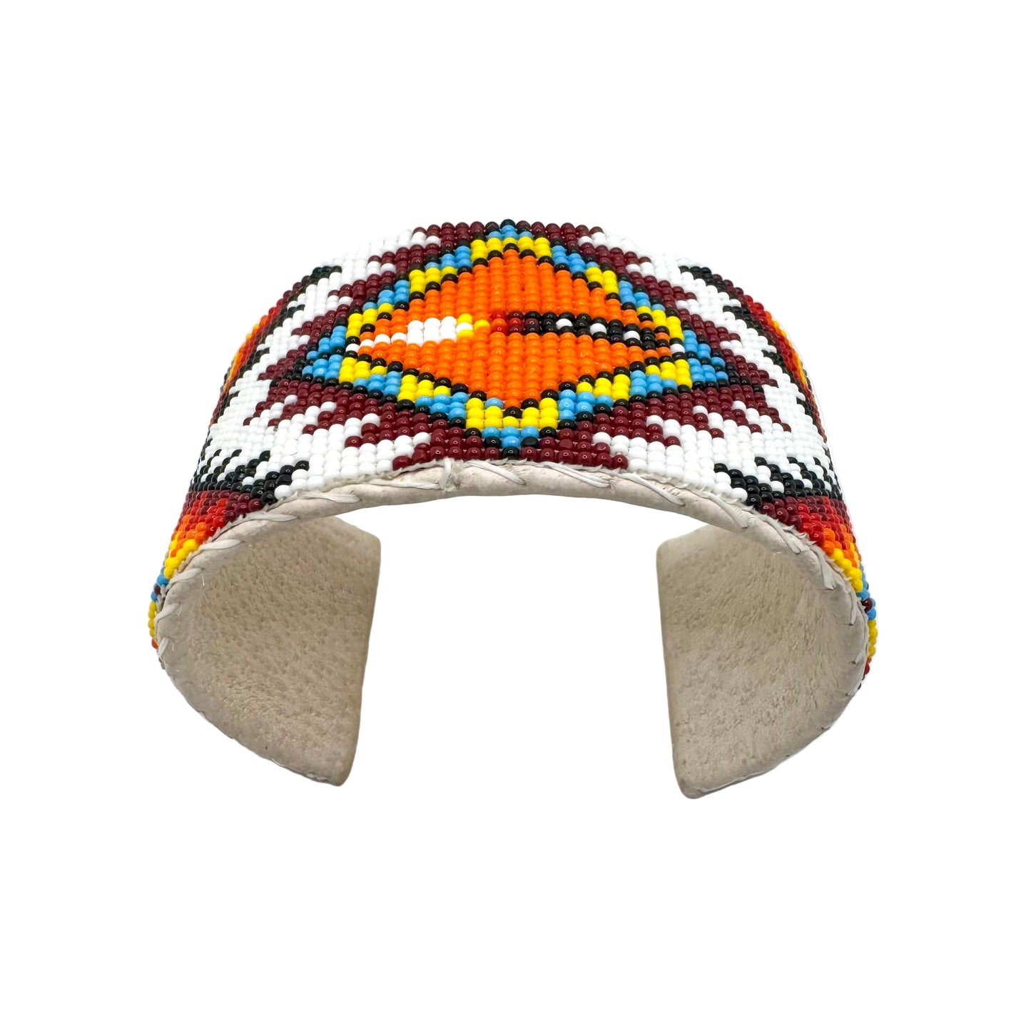 Handmade Feather Beaded Cuff