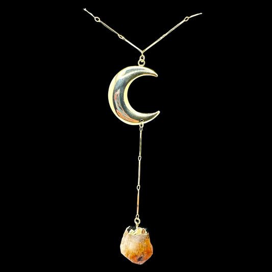 Citrine Moon Necklace