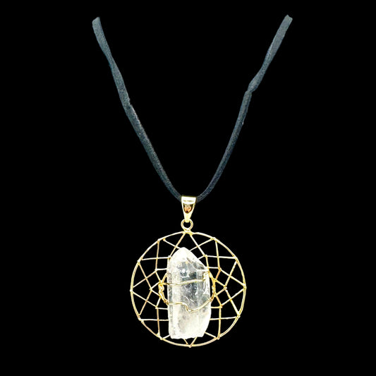 Quartz Dreamcatcher Necklace
