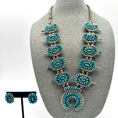Turquoise Squash Blossom Set