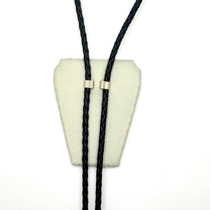 Beaded  Blue Diamond Bolo Tie