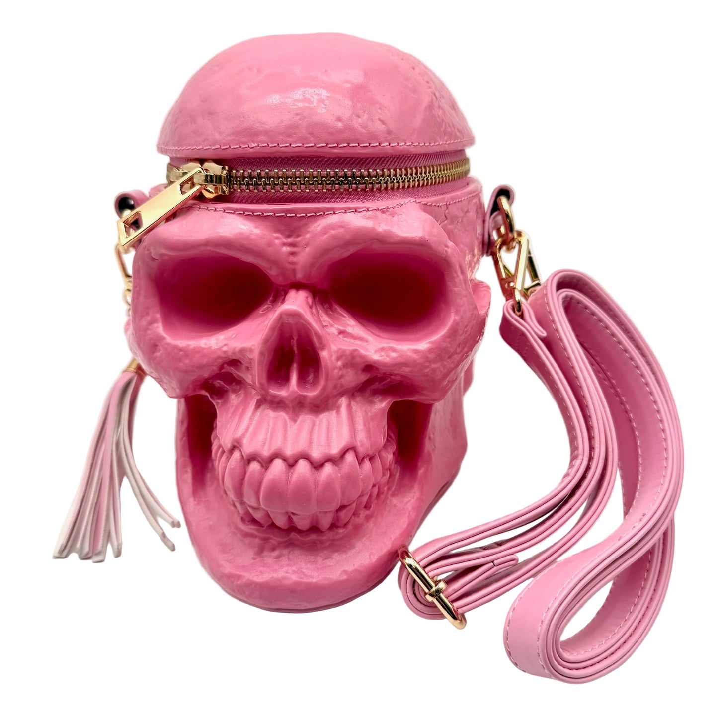 Pink Skull Crossbody Bag