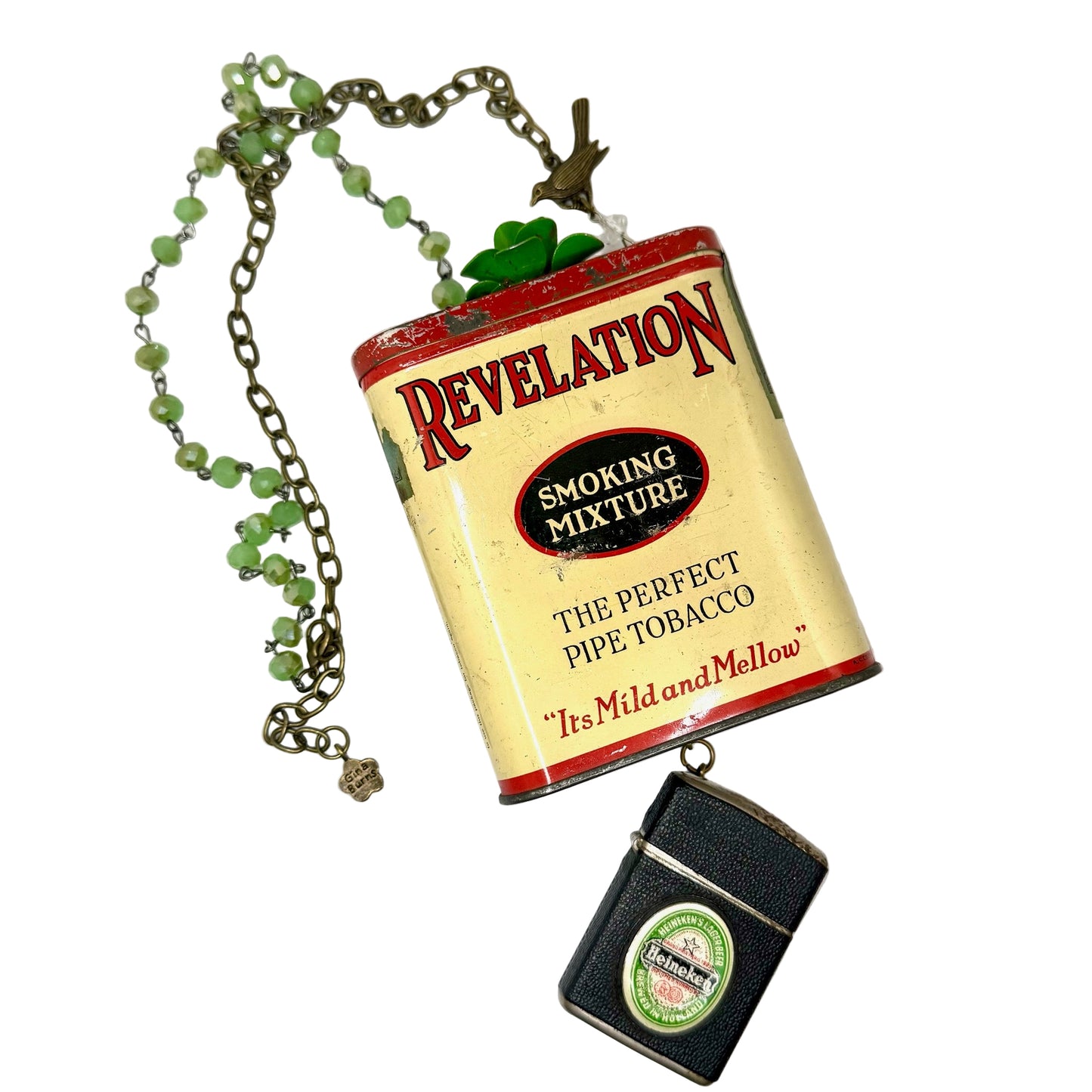 Gina's Originals Tobacco Tin & Lighter Necklaces