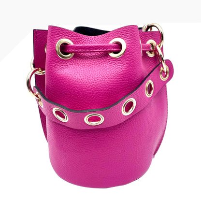 Charlie Leather Demi Bucket Bag