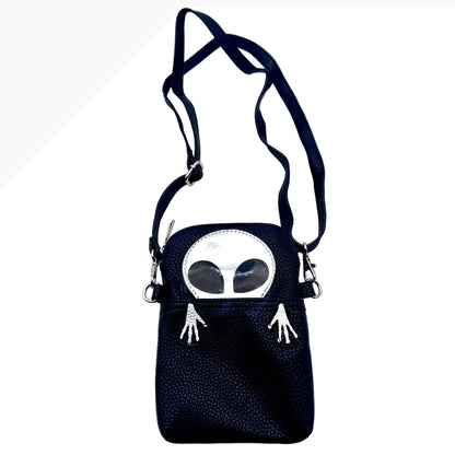 Peeking Alien Crossbody Bag