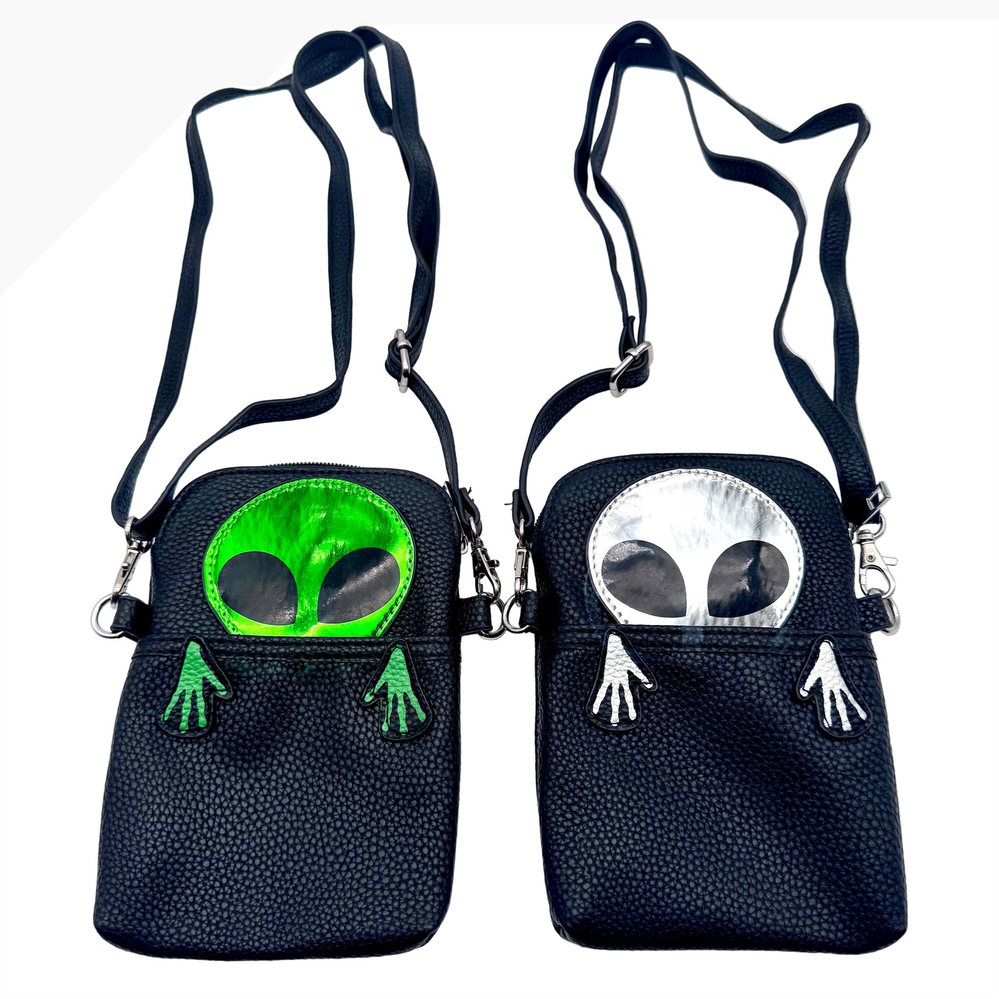 Peeking Alien Crossbody Bag