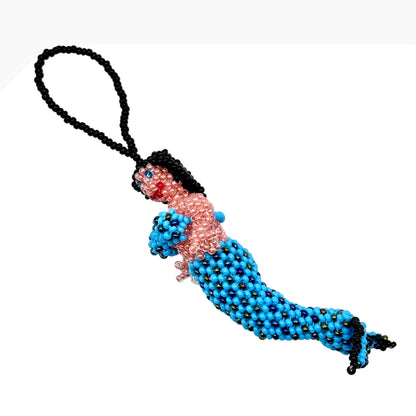 Beaded Mermaid Keychain Charm / Ornament