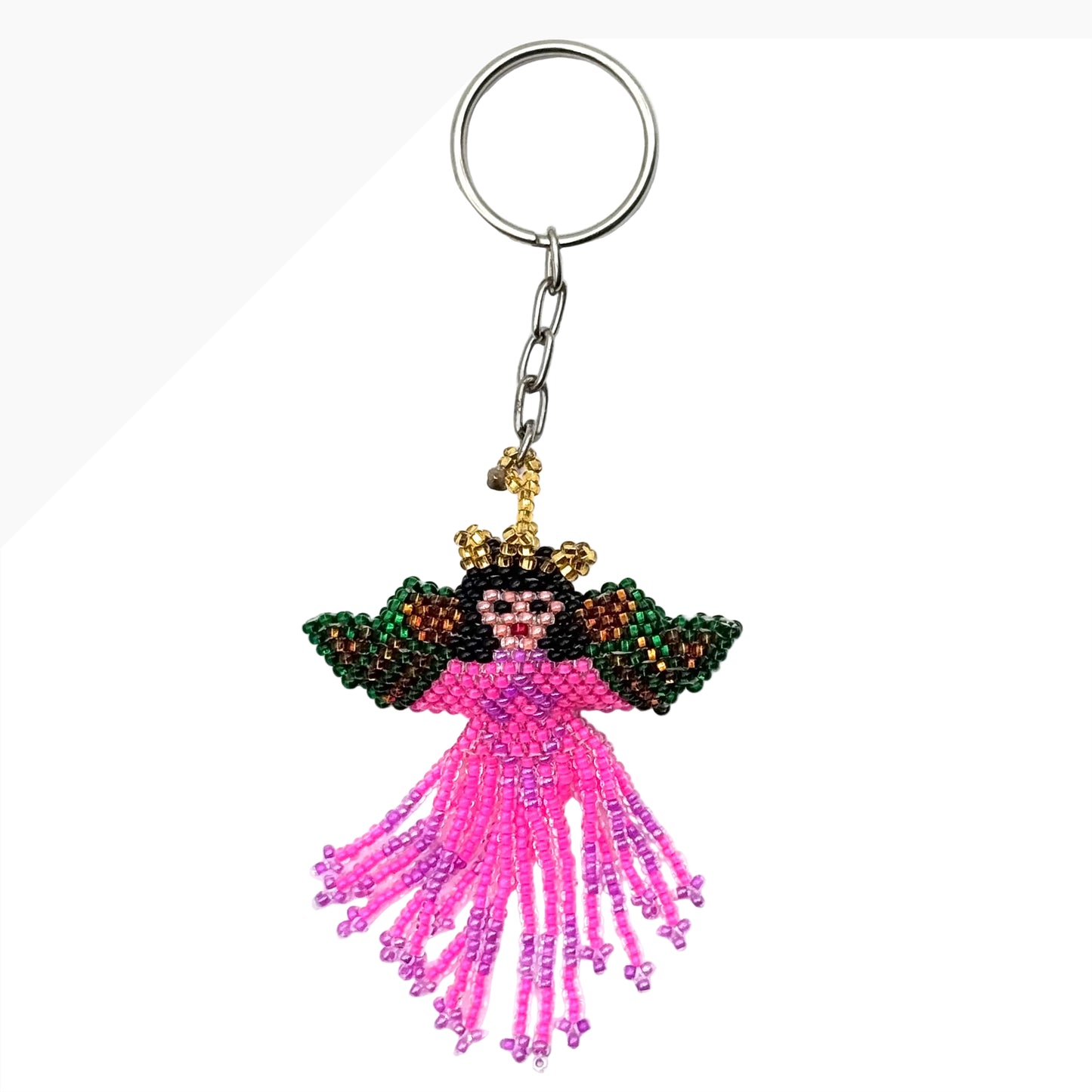 Beaded Angel Keychain