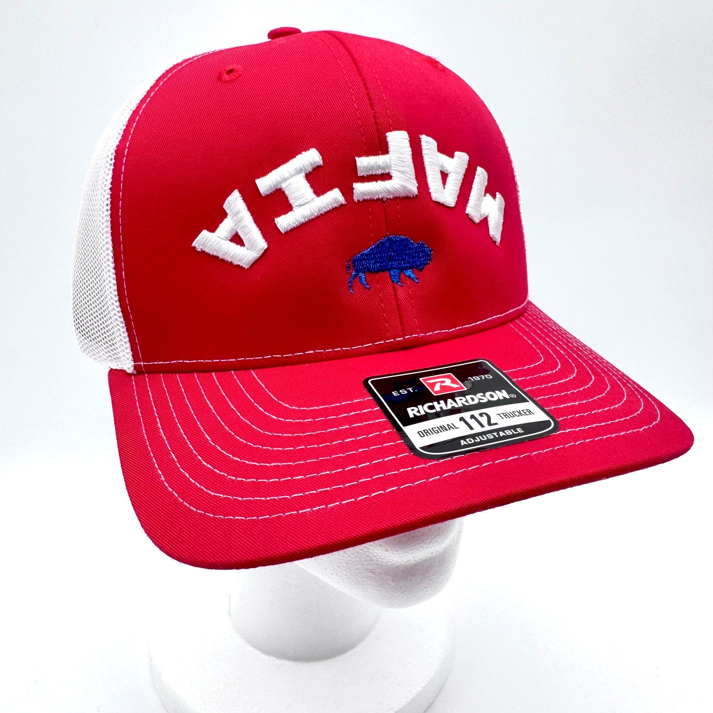 Embroidered Buffalo Bills 3D Inverted Trucker Hat
