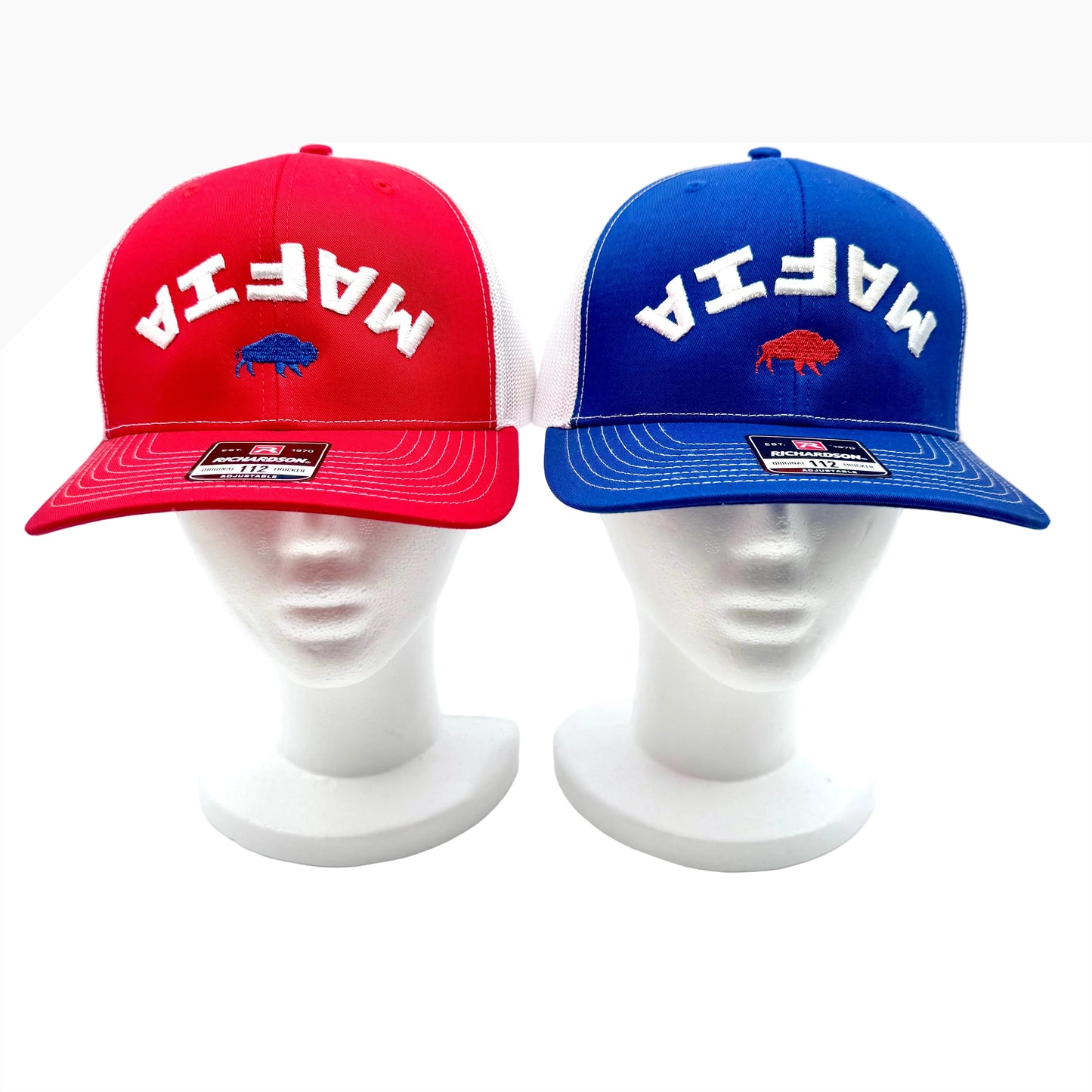 Embroidered Buffalo Bills 3D Inverted Trucker Hat
