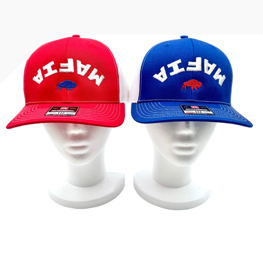 Embroidered Buffalo Bills 3D Inverted Trucker Hat